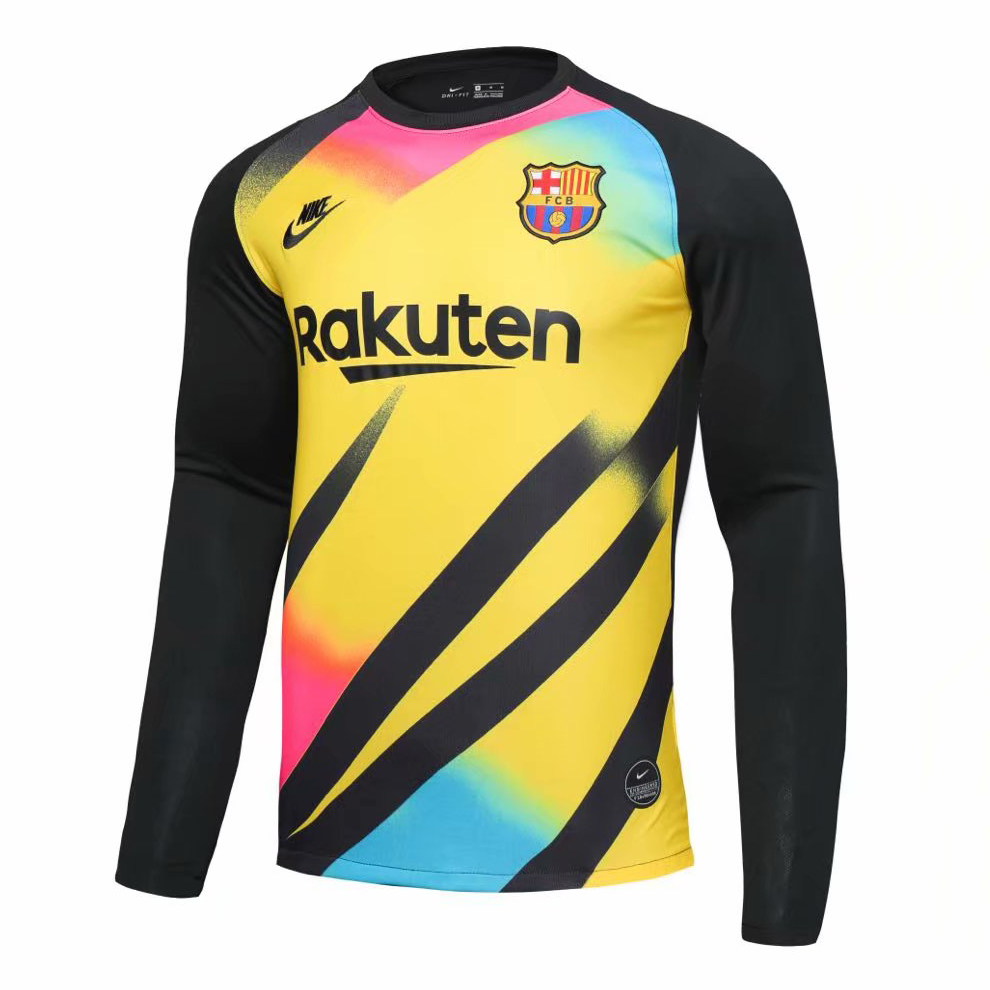 US$ 16.8 - Barcelona Goalkeeper Black Jersey Long Sleeve ...