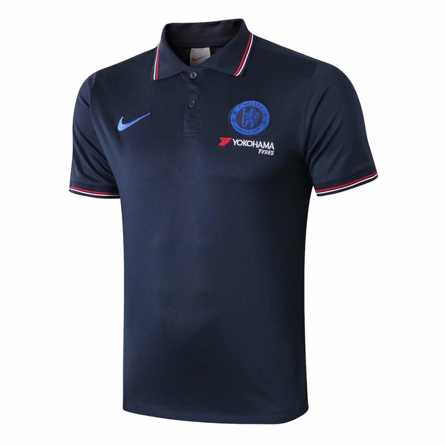 US$ 15.80 - Chelsea Polo Shirt Navy 2019/20 - www.fcsoccerworld.com