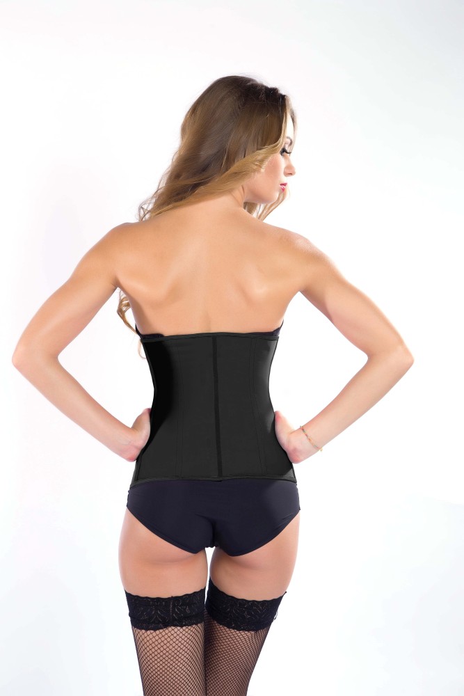 4 steel bone zipper women waist trainer corsets