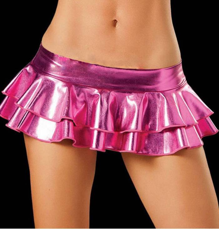 Wholesale club sexy PU skirt