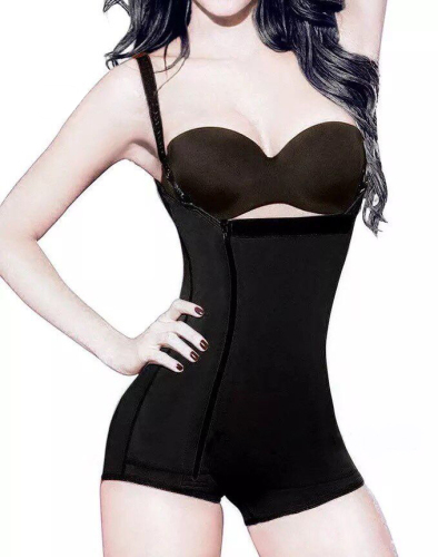 Women sexy slim corset with zipper