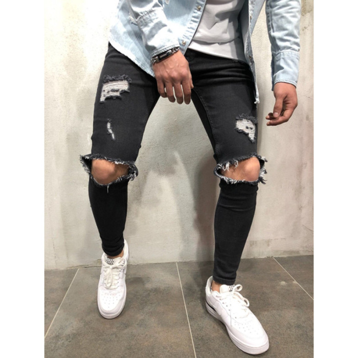 Fashion Men's Jean Pants With Hole