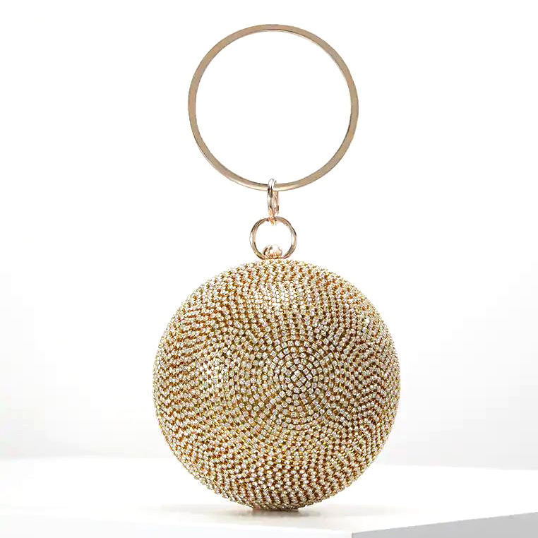 Stylish Ball Set With Diamond Lovely Portable Cross Chain Bag