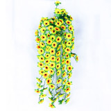 Hanging Vine Sunflower Artificial Flowers Simulation Silk Flowers for Home Decoration