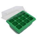 2 lots 12 Holes Seedling Tray Plates Plastic Nursery Site Seeds Sprout Tray Box Grow Box Seeds Sprout Tray Garden Tools