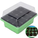 2 lots 12 Holes Seedling Tray Plates Plastic Nursery Site Seeds Sprout Tray Box Grow Box Seeds Sprout Tray Garden Tools