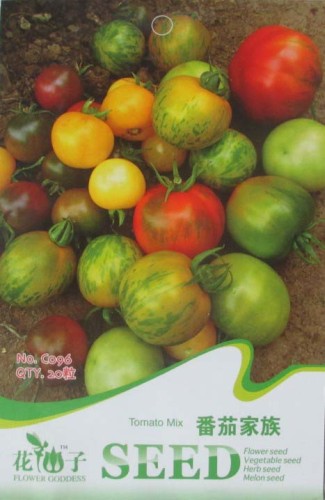 Cost-effective Heirloom Mixed Tomato Family Organic Seeds, Original Pack, 20 Seeds / Pack, Excellent Sweet Edible Fruit C096