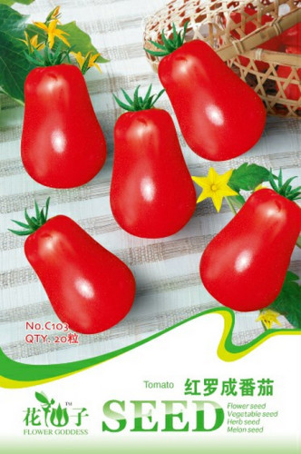 1 Original pack, 20 seeds / pack, Red Roma Cherry Tomato, Edible Organic Fruits #C103