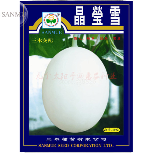 Japanese White Sweet Melon with Orange Meat, Original Pack, 10 grams Seeds, 14% sugar contained tasty muskmelon SM003Y