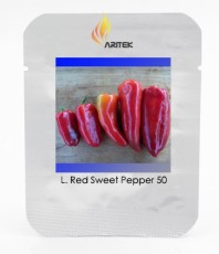 Heirloom Lipstick Long Red Sweet Pepper Organic Seeds, Professional Pack, 50 Seeds / Pack, Tasty Vegetables E3115