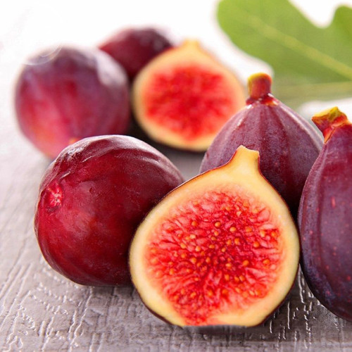 BELLFARM Rose Red Fig Ficus Carica Tree Fruits Seeds, 5 seeds, professional pack, red skin rose red inside sweet organic fruits