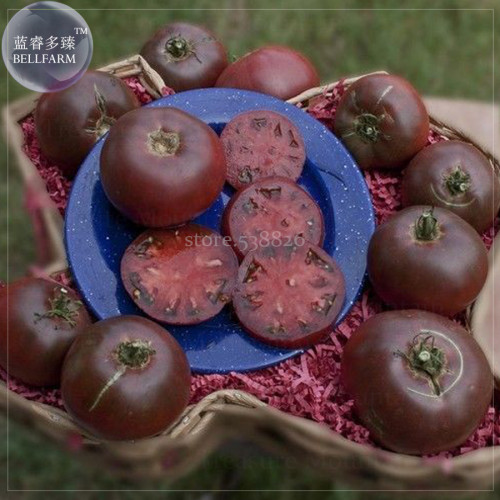 BELLFARM 'Eluosi' Cherokee Purple Giant Tomato, 100 seeds tasty edible vegetables high yield fruits for home garden