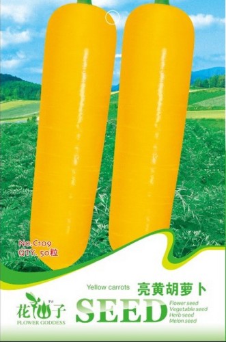 10 Packs Yellow Carrot Seeds, Non-gmo Edible Carota Vegetables, Outdoor Gardening for Households
