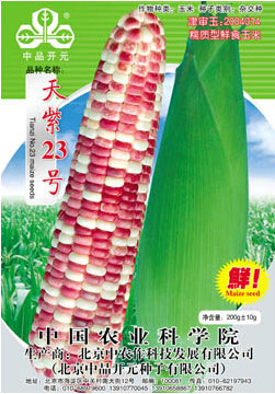 1 Original Pack, 100g Seeds / Pack, Color Glutinous Maize NO.23 Corn Seeds, Heirloom NON-gmo Organic Tasty Corn