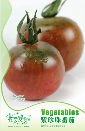 1 Original Pack, 25 Seeds / Pack, Chocolate Bright Tomato Seeds, Heirloom Tasty Tomato Fruit #NF534