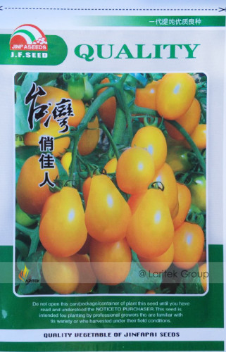 Taiwan Yellow Cherry Tomato Seeds, Original Pack, 50 Seeds / Pack, Organic Vegetables Tomato #BN00006