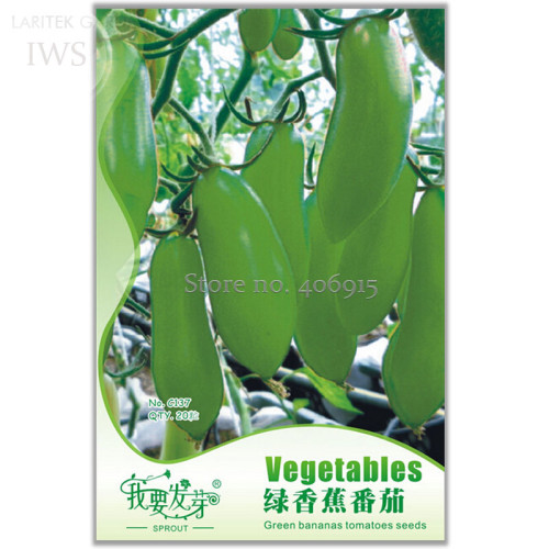 Rare Green Banana Tomato Seeds Fruit Vegetable Seeds, 20 seeds, natural organic vegetables IWSC137