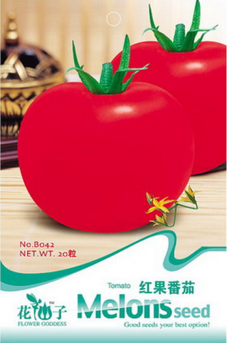 1 Original pack, 30 seeds / pack, Big Red Tomato, Organic Edible Tasty Tomato #B042