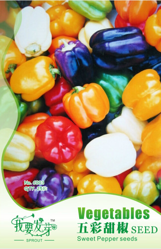 1 Original Packs, 20 seeds / pack, Fresh Mix Sweet Bell Pepper Seeds #NF131