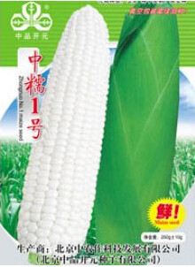 1 Original Pack, 200g Seeds / Pack, White Glutinous Maize Corn Seeds, Heirloom NON-gmo Organic Tasty Corn