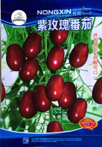 1 Original Pack, approx 250 seeds / pack, Purple Rose Dwarf Tomato Non-gmo Heirloom Fruits #NF256