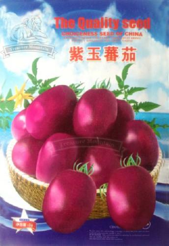 1 Original pack, 2g (about 350 seeds) / pack, Purple / Purple red Tomato Seeds, Organic Edible Tomato, Heirloom Seeds