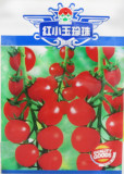 Clusters of Red Cherry Tomato 'Hong Xiao Yu' Organic Seeds, Original Pack, 300 Seeds / Pack, Sweet Tasty Fruit E3042