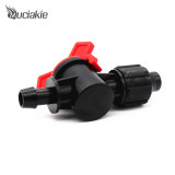 MUCIAKIE Coupling Pipe Switch Valve to Connect Drip Tape 5/8  Loc x to connect 8mm 15mm PE PVC Hose for Driptape Greenhose