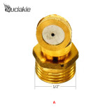 MUCIAKIE 1/2'' Male Thread Copper Atomizer Spray Nozzle Micro Irrigation for Agricultural Lawn Sprinkler Nozzle 4-types