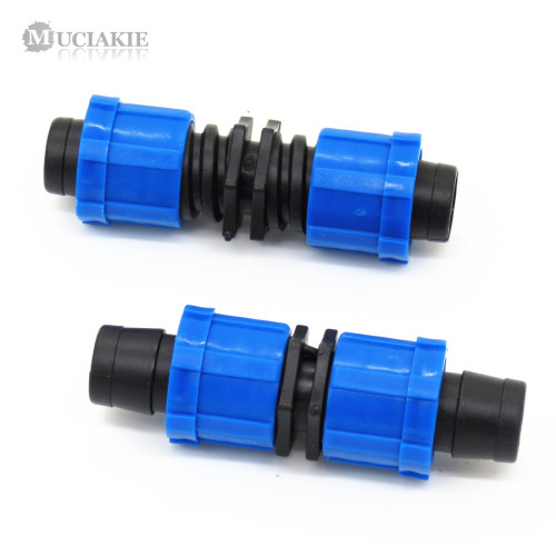 MUCIAKIE 1PC DN16 Universal Nut Lock Coupling Connector Adapter Fits 16mm Tubing Garden Irrigation Drip Fitting