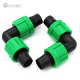 MUCIAKIE 1PC Quick-Lock Elbow Fits 16mm OD Tubing Garden Drip Irrigation Connector Adaptor Fittings