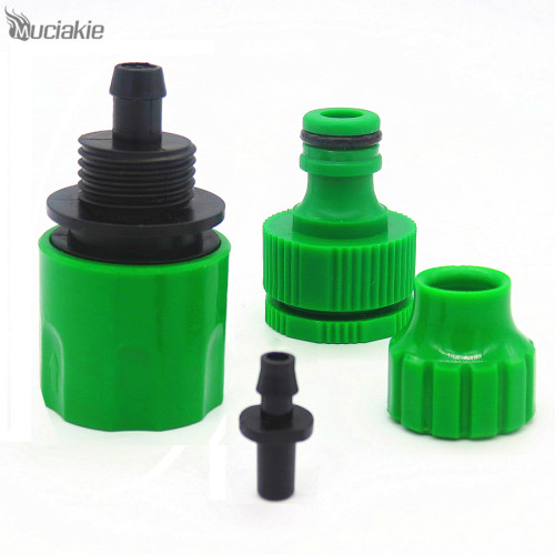 MUCIAKIE 1 pc 1/2'' 3/4'' Garden Connector for 4/7mm 8/11mm Water Hose High Quality Quick Connectors Joint Fast Coupling Adapter