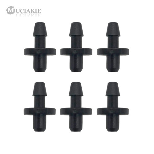 MUCIAKIE 1000PCS Micro Drip Garden Water Connector 4.8mm Flat End to Barb 3/5mm Micto Tubing Hose Garden Irrigation Fitting