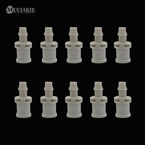 MUCIAKIE 20PCS 1/4'' Barbed Connector for Micro Irrigation Drip Fitting Garden Water Connector for 4/7mm Hose 6mm Inner Diameter