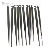 MUCIAKIE 100pcs 19.5cm Drip Irrigation Stakes Durable Hook Fixed Stems Support Holder for 4/7mm Water Hose Drip Tubing Stakes
