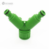 MUCIAKIE 1PC 1/2'' 3/4'' Female Y Type Hose Splitter Garden Water Connector w/ Valve Quick Coupling Adapter for Drip Irrigation
