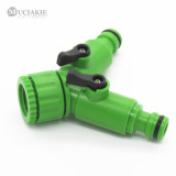 MUCIAKIE 1PC 1/2'' 3/4'' Female Y Type Hose Splitter Garden Water Connector w/ Valve Quick Coupling Adapter for Drip Irrigation