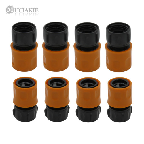 MUCIAKIE 20PCS 3/4'' Female Thread Garden Pipe Tubing Adapter Garden Water Connector for Irrigation Washing Pipe Accessory