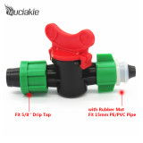 MUCIAKIE Good Switch Valve Connector for Connecting 5/8  Drip Tape & 8mm or 15mm PE PVC Hose Coupling Pipe for Garden Irrigation