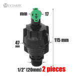 MUCIAKIE 2PCS 1/2'' Male Thread 360 Degrees Rotary Sprinkler for Garden Lawn Greenhouse Sprayer High Velocity Projector
