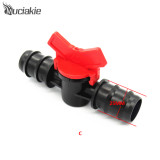 MUCIAKIE 1 piece DN16 DN20 DN25 Water Hose Switch Equal Coupling Pipe Valve Garden Watering Irrigation System Fittings Connector 4 orders