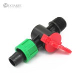 MUCIAKIE 1PC Switch Valve Connectors 1/2'' Male Threaded to DN16 Drip Tape Adaptor Good Garden Irrigation Accessories Fittings