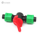 MUCIAKIE 1PC DN16 Switch Valve Equal Coupling Connector w/ Double Locks for Connect Drip Tape Adaptor Garden Irrigation Fitting