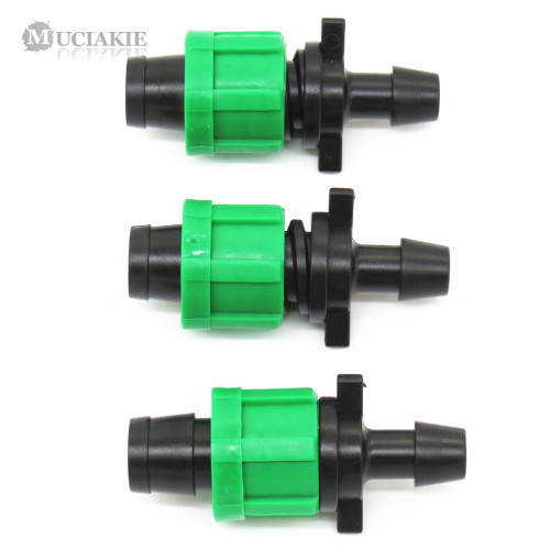 MUCIAKIE 3PCS By-pass Connector Adaptor for Connecting DN16 Drip Tape & PVC Pipe Garden Water Irrigation Fittings