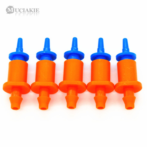 MUCIAKIE 10PCS Micro Misting Nozzle Sprinkler with Barbed for 4/7mm Hose Drip Tape Garden Water Irrigation Spray for Fruit Tree
