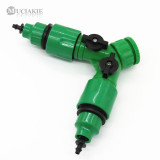 MUCIAKIE 1PC Y Garden Water Connector 1/2'' 3/4'' Connection Pipe 1/4'' (ID 4mm) or 3/8'' (8mm) Barbed Connector Couping Valve