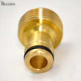 MUCIAKIE 3/4'' Brass Copper Male Threaded Tap Quick Connector for Garden Water Gun Fitting Tap Adaptor for Garden Watering