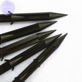 10pcs 16cm Black Plastic Mulch Film Mulching Nail Fixing L Tools for Fixing the Gardening Plastic Mulch into the gound 1A019