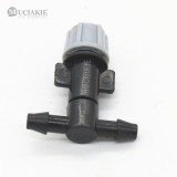 MUCIAKIE 6PCS Atomizing Micro Nozzle w/ 4/7mm Tee Connector Watering Sprinkler Garden Irrigation Misting Cooling Spray