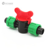 MUCIAKIE 1PC Garden Tap Irrigation Drip Tape 5/8'' Switch Valve Connector 16mm Equal Coupling Adapter 2-way Waterstop Valve